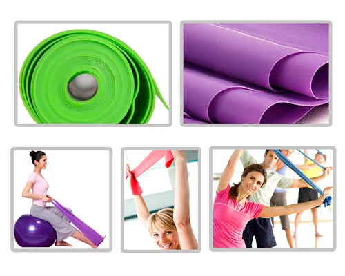 1.5M Multi Gym Sports Equipment Latex Yoga Belt Stretch - Purple