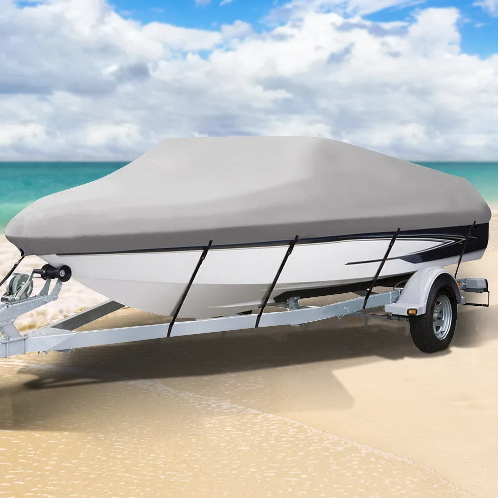 16 - 18.5 foot Waterproof Boat Cover - Grey