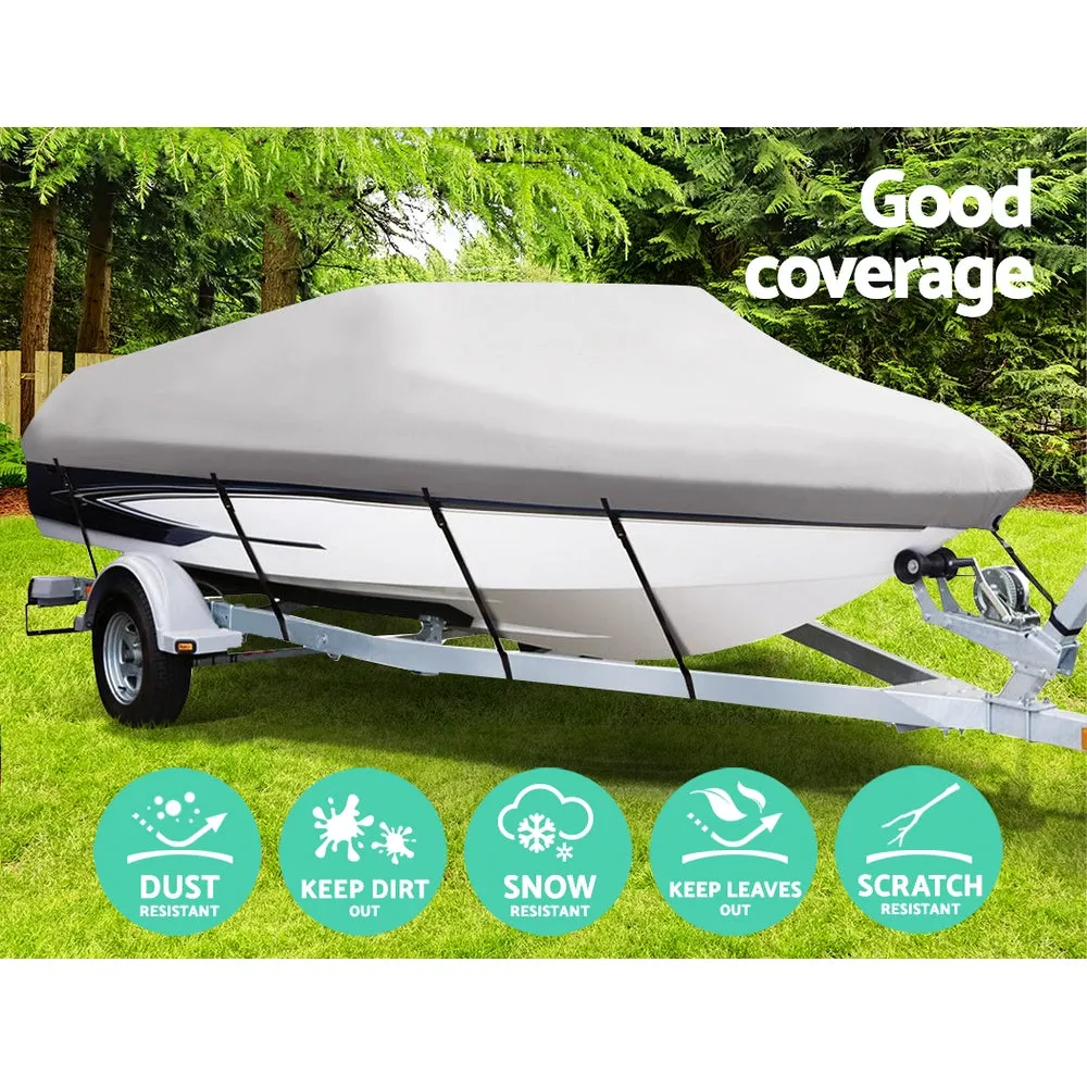 16 - 18.5 foot Waterproof Boat Cover - Grey