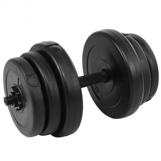 220 lbs Adjustable Cap Weight Dumbbell Set