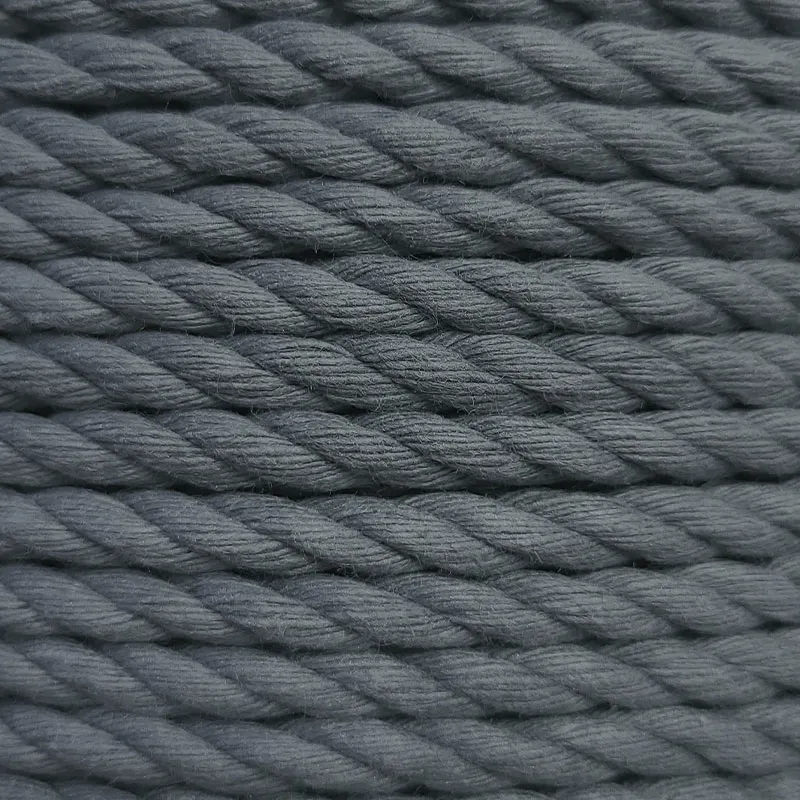 5mm Dip Dyed Cotton 3-Strand-Rope