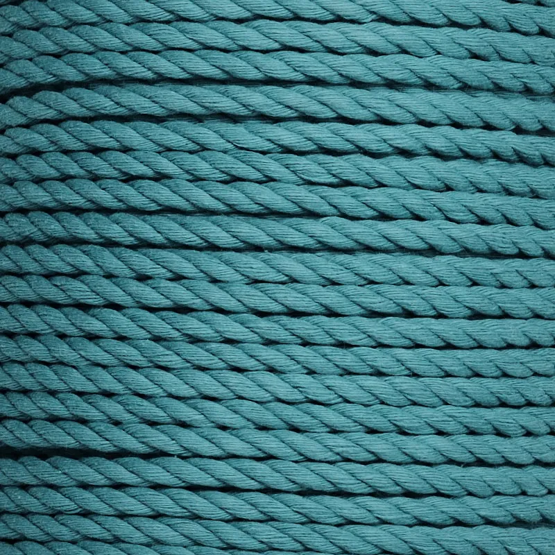 5mm Dip Dyed Cotton 3-Strand-Rope