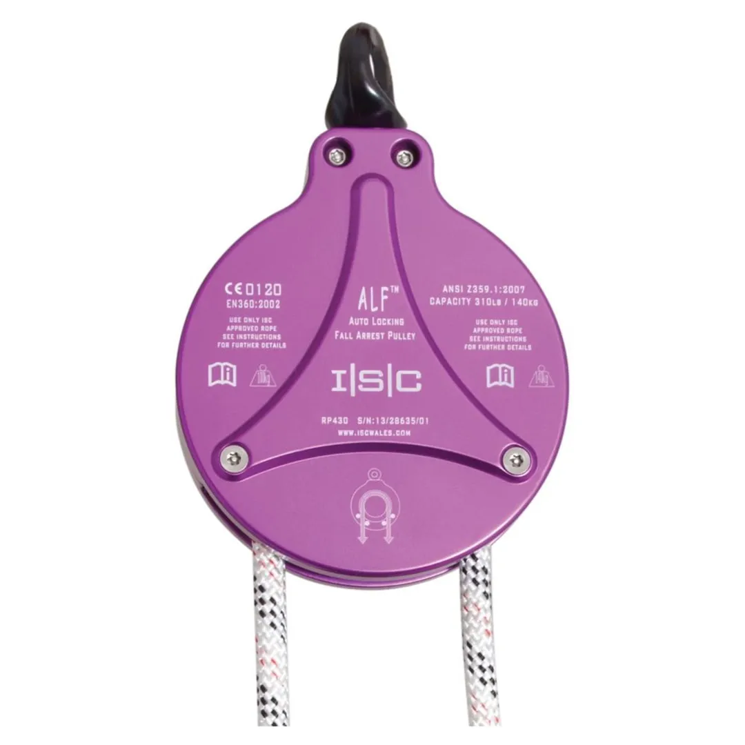 Alf Climb Assist Locking Pulley - Purple