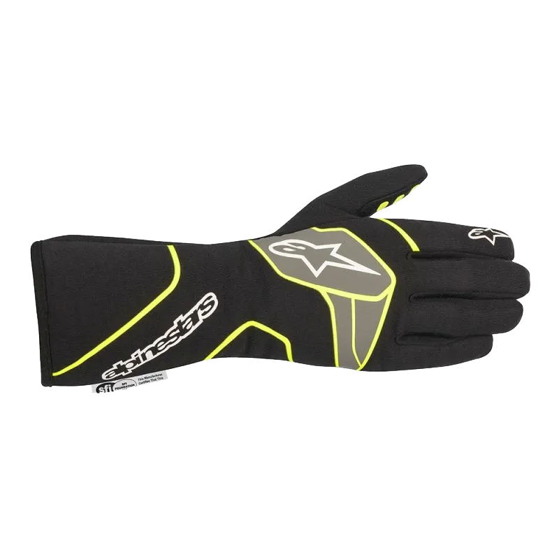 Alpinestars Tech 1 Race v2 Glove - Black/Yellow Fluo