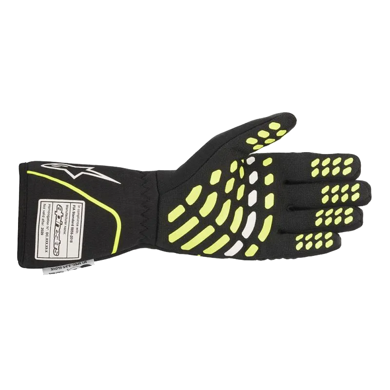 Alpinestars Tech 1 Race v2 Glove - Black/Yellow Fluo