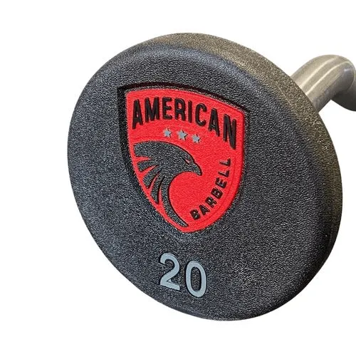 American Barbell Series 4 Urethane Encased Fixed Curl Barbells