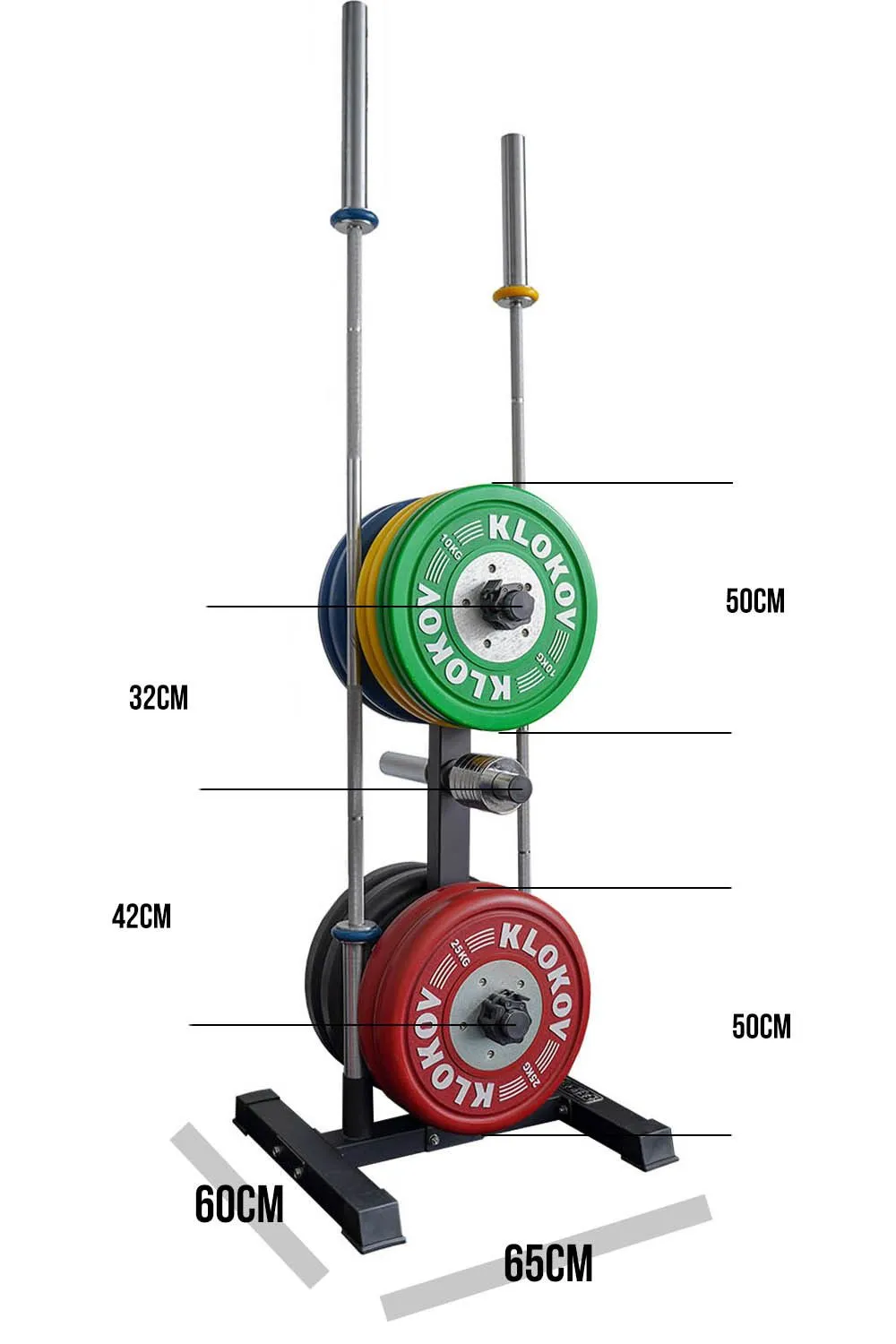 Armortech Bar and Bumper Plate Storage Rack