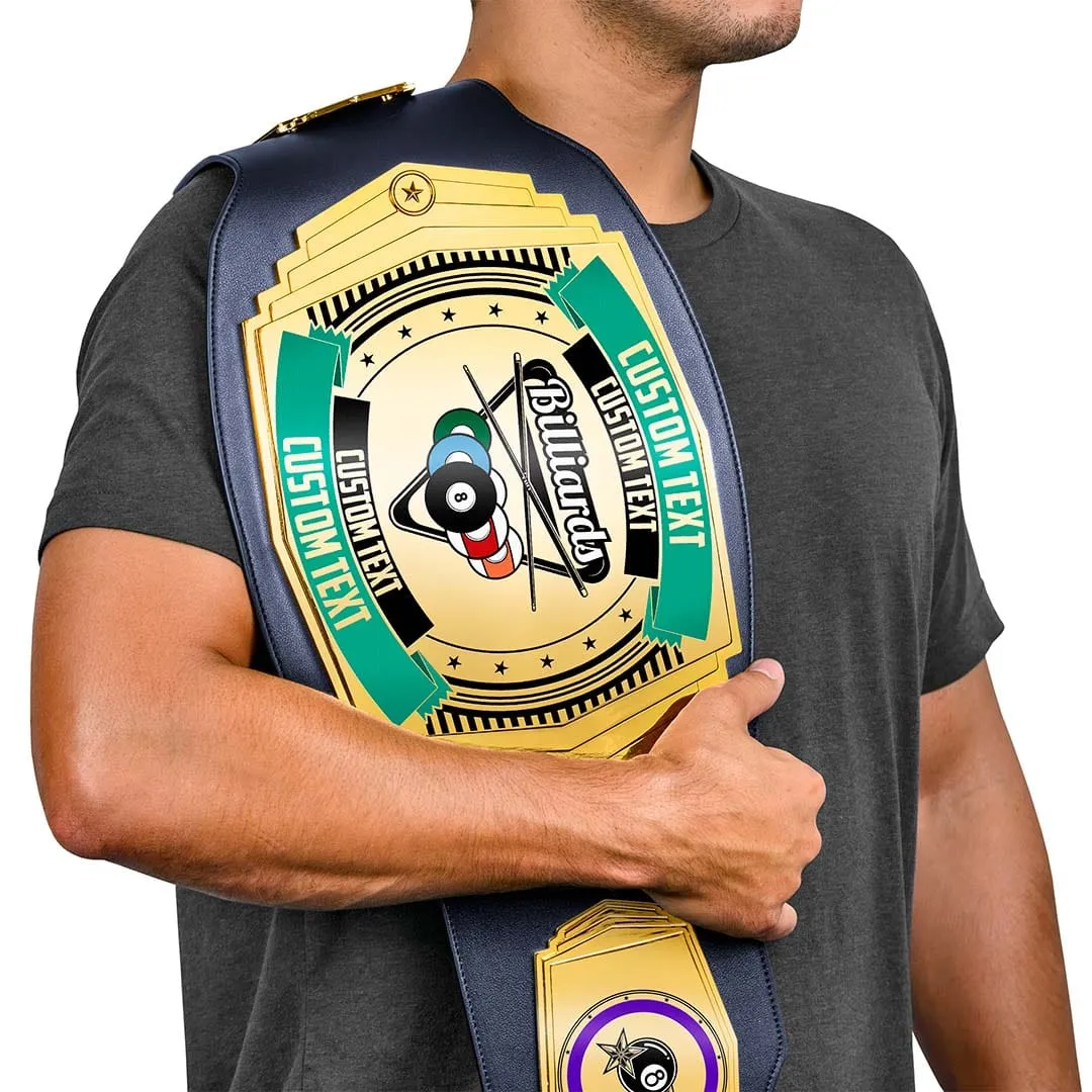 Billiards 6lb Customizable Championship Belt