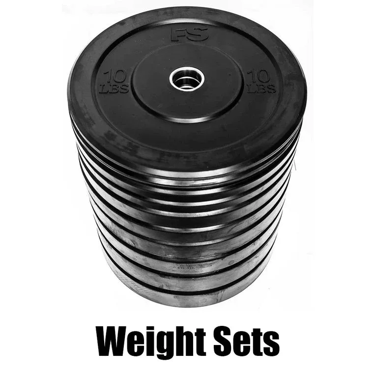 Black Training Bumper Plates & Packages