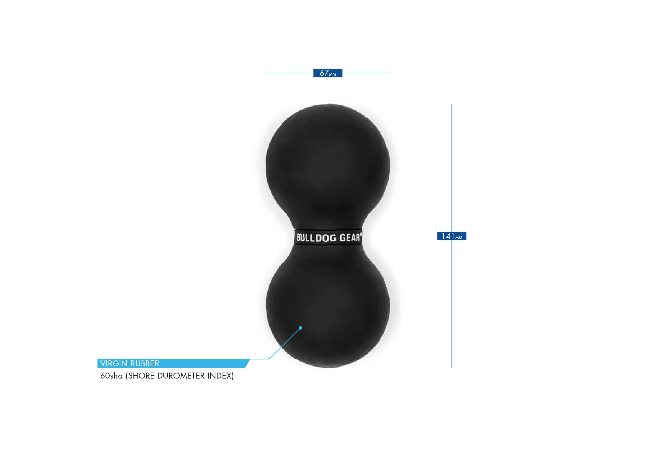 Bulldog Gear - Peanut Massage/Mobility Roller