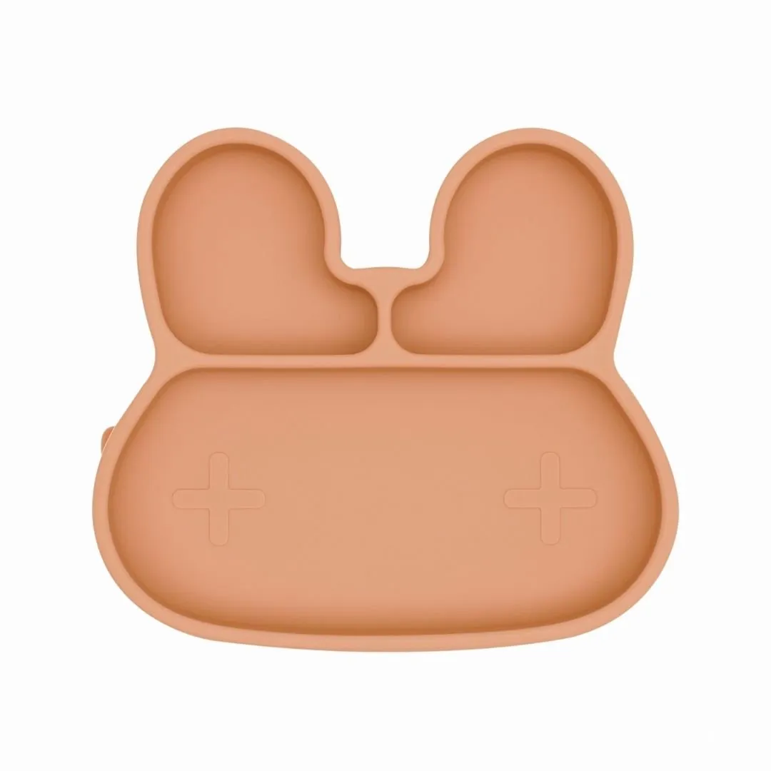 Bunny Stickie® Plate - Dark Peach