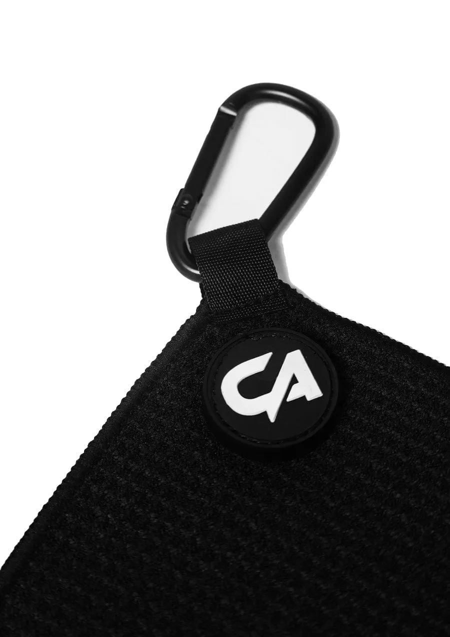 CA Magnetic Waffle Golf Towels | Black