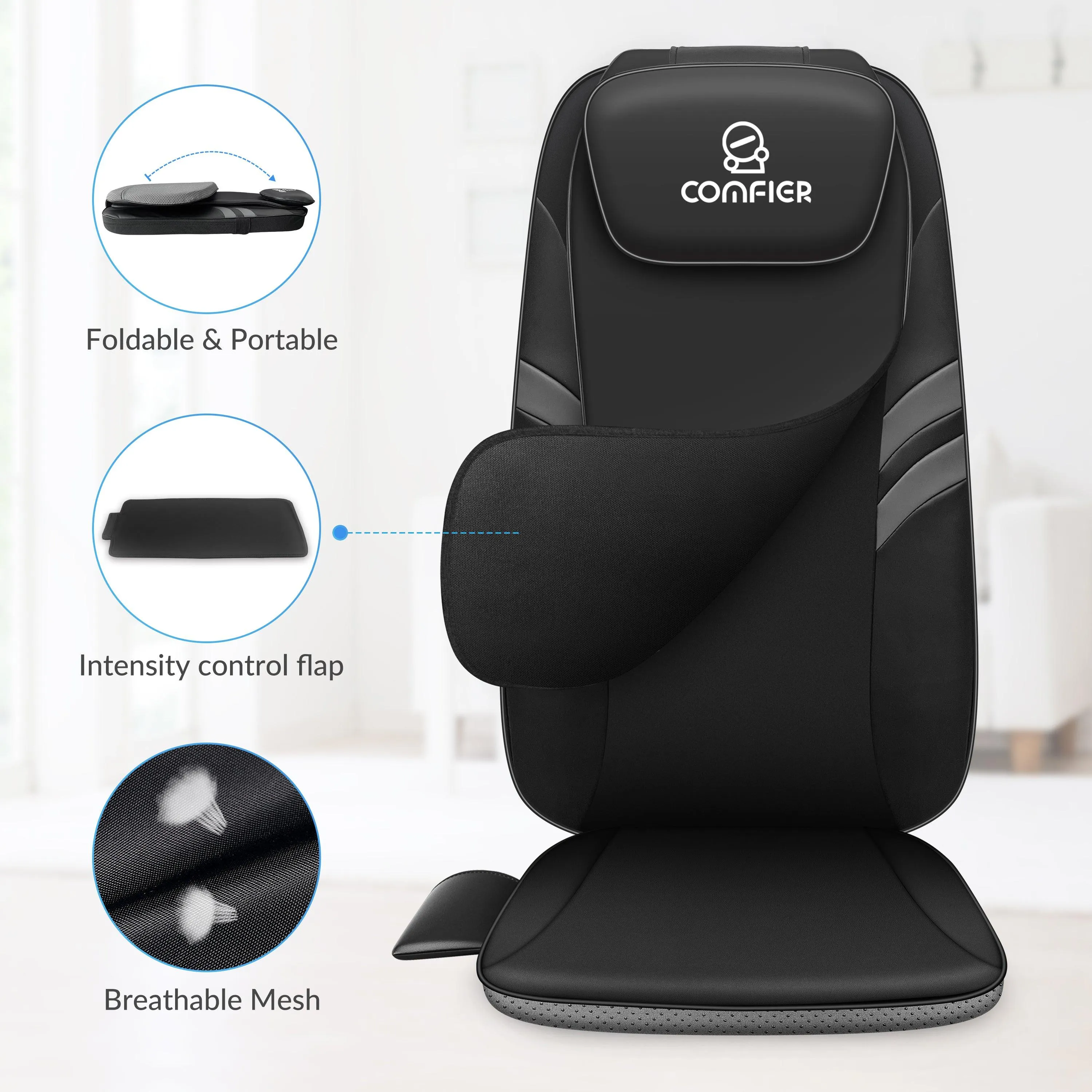 COMFIER Back Massager for Back Pain Relief with APP Control - CF-2506-APP