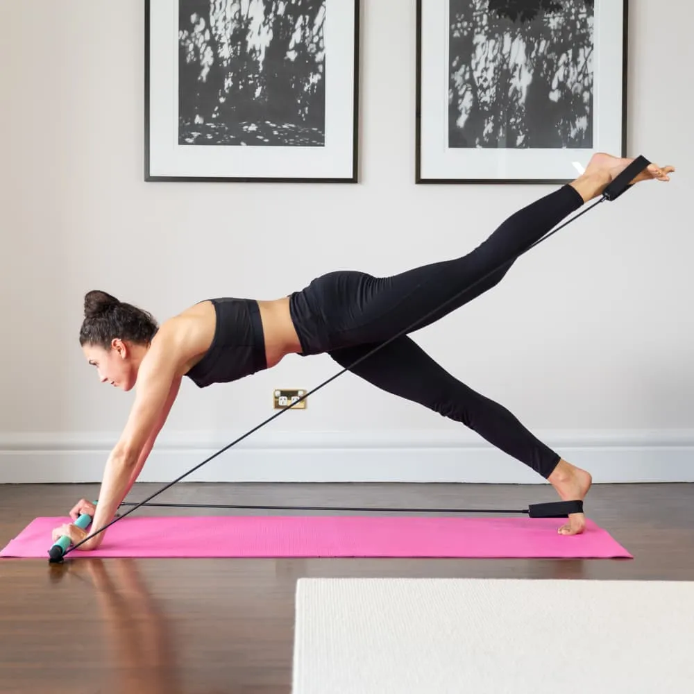 Fast N Firm Pilates Power Bar   Resistance Bands For Full Body Workout At Home