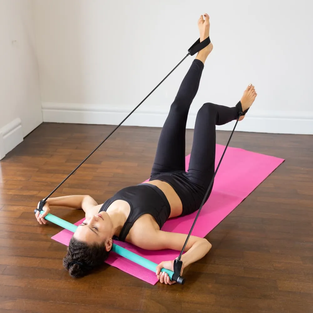 Fast N Firm Pilates Power Bar   Resistance Bands For Full Body Workout At Home