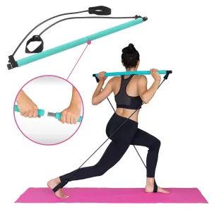 Fast N Firm Pilates Power Bar   Resistance Bands For Full Body Workout At Home