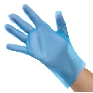 FC488-L Nisbets Essentials Powder-Free TPE Gloves Blue L (Pack of 200)