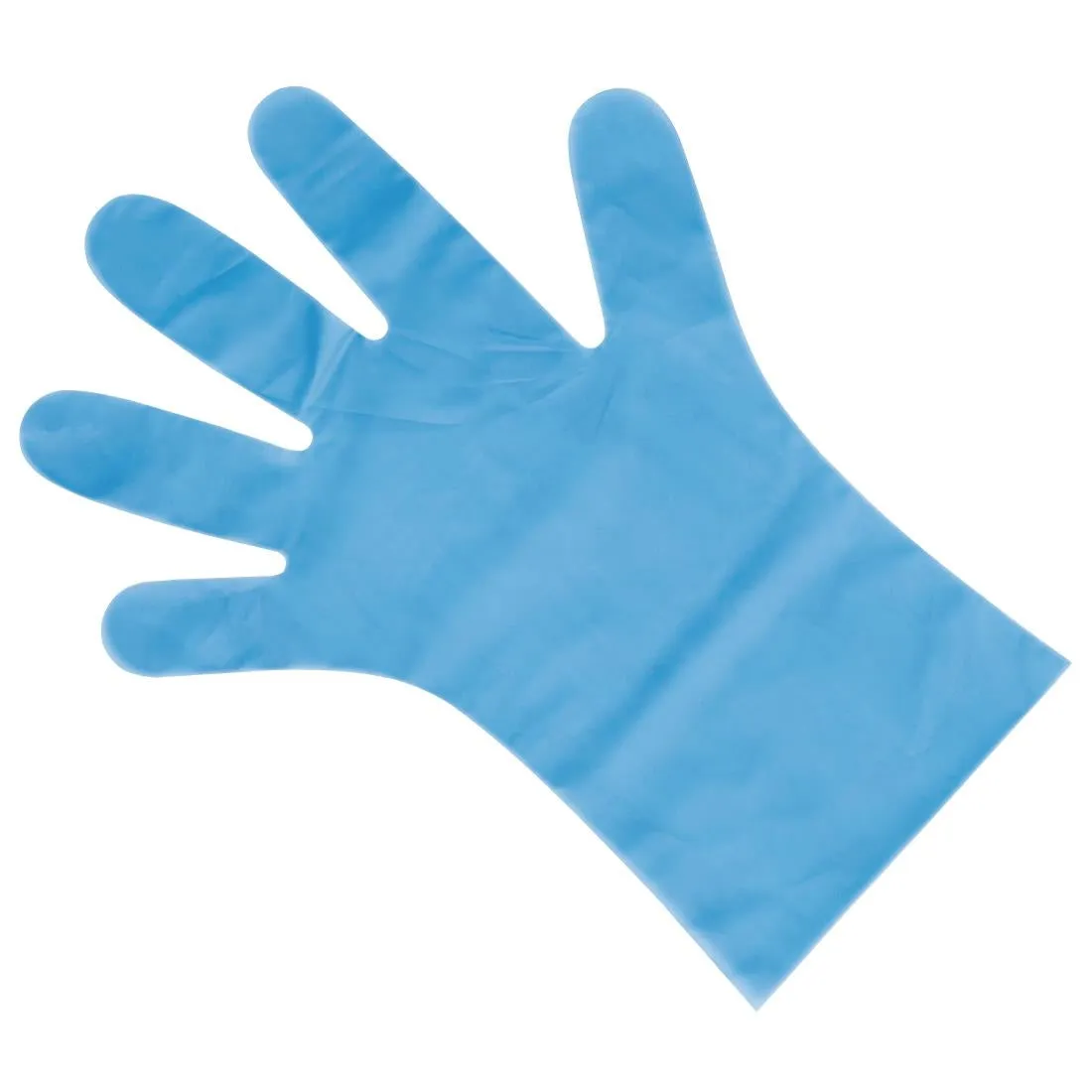 FC488-L Nisbets Essentials Powder-Free TPE Gloves Blue L (Pack of 200)