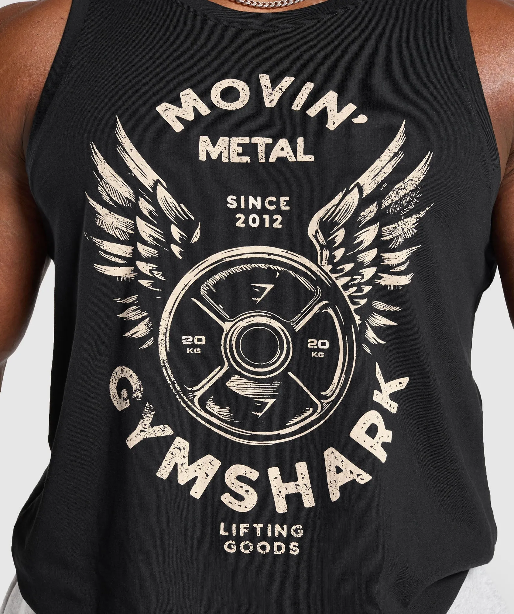 Gymshark Movin' Metal Graphic Tank - Black