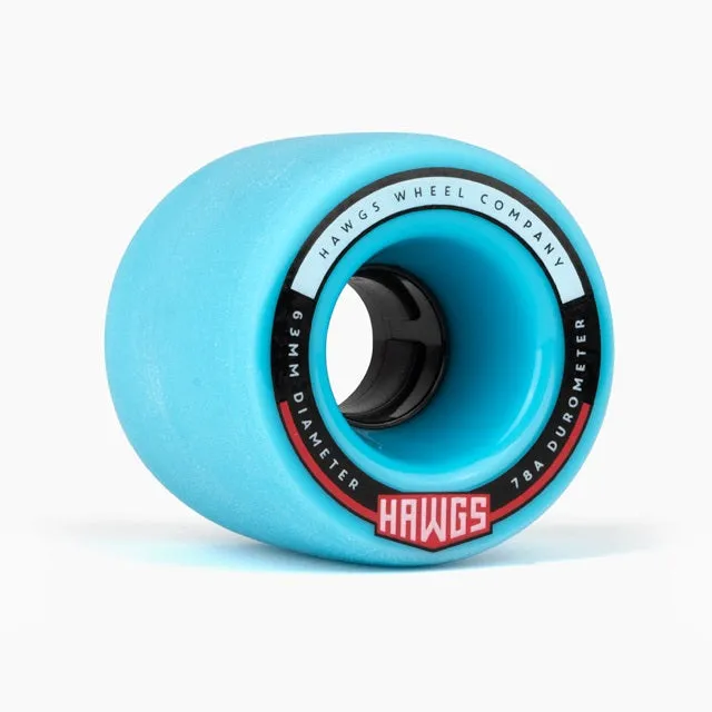 Hawgs Fatty Wheels 63mm 78a - Blue (Set of 4)