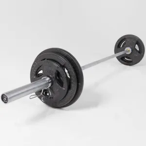 Hit Fitness 80kg Athletic Weight Set | Cast Iron Discs and Barbell