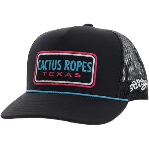 Hooey Cactus Ropes 5 Panel Trucker Hat Black