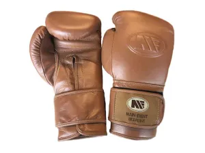 HTG 1000 HERITAGE PRO TRAINING BOXING GLOVES VELCRO BROWN