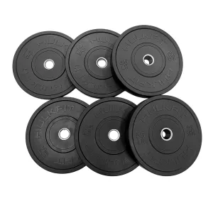 Hulkfit 2” Olympic Shock Absorbing Bumper Weight Plates - Black