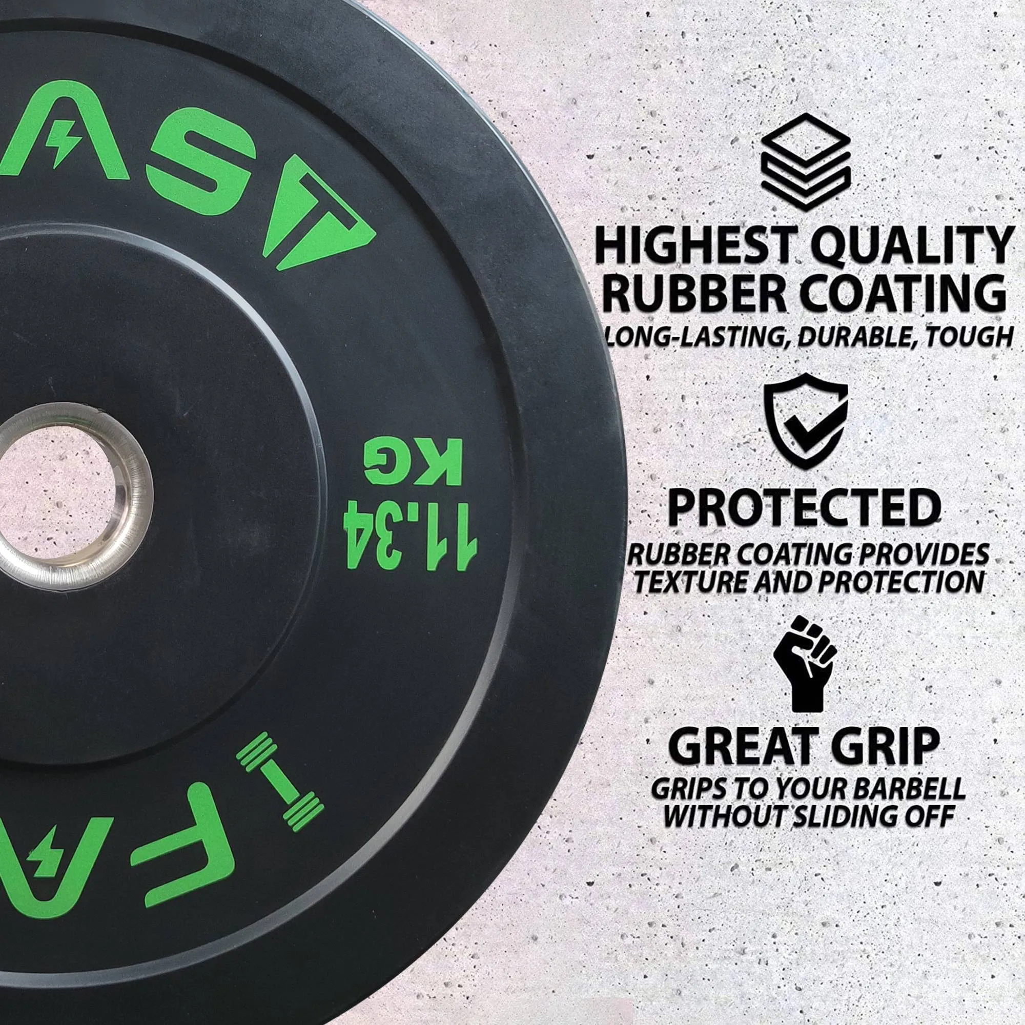 IFAST Olympic Bumper Weight Plates