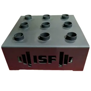 ISF Vertical Barbell Holder - 9 Bar Floor Storage