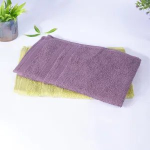 Kuber Industries 525 GSM Cotton Hand Towels |Super Soft, Quick Absorbent & Anti-Bacterial|Gym & Workout Towels|Pack of 12 (Purple & Green)