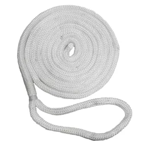 New England Ropes 5/8" Double Braid Dock Line - White - 25