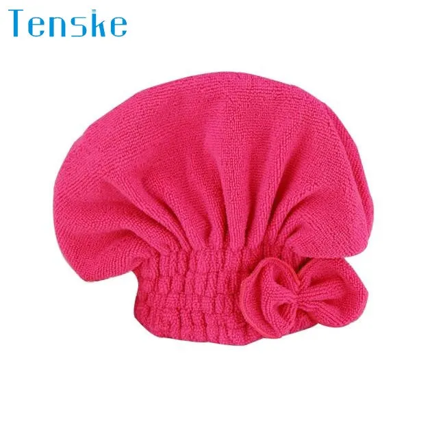 Newly Square Textile Useful Dry Microfiber Turban Quick Hair Hats Towels Bathing Shower cap