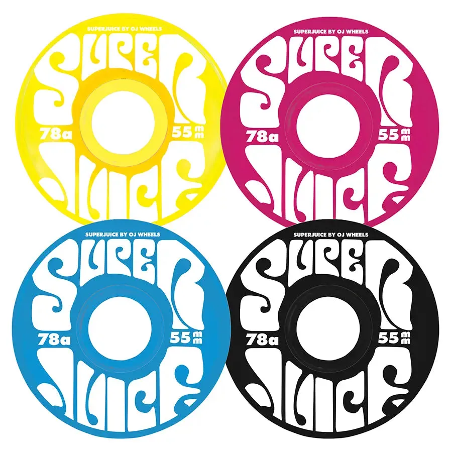 OJ Wheels 55mm Mini Super Juice 78a Skateboard Wheels