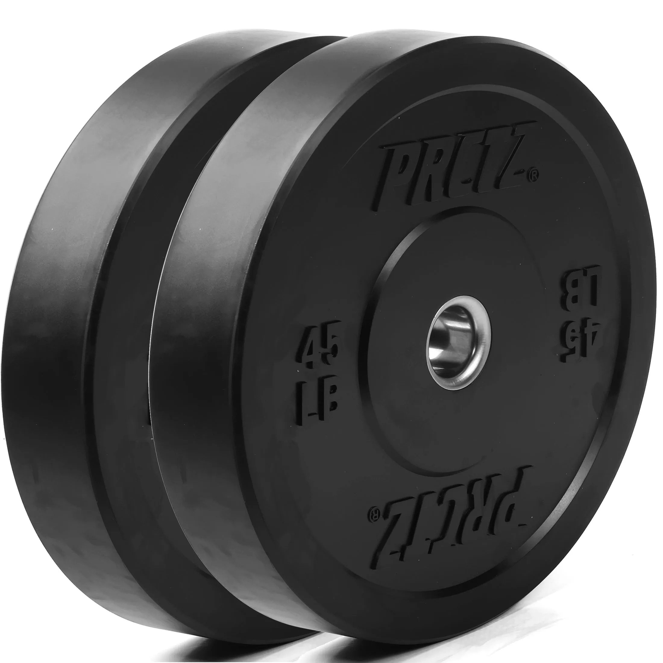 PRCTZ Bundle Olympic 7ft Barbell   45lb Bumper Plate Set