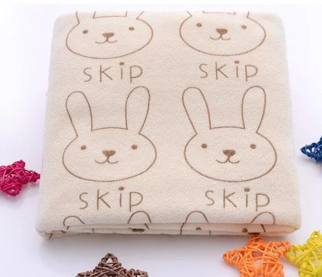 Rabbit Microfiber Baby Kids Beach Bath Towel For Bathing Swimming Absorbent Drying