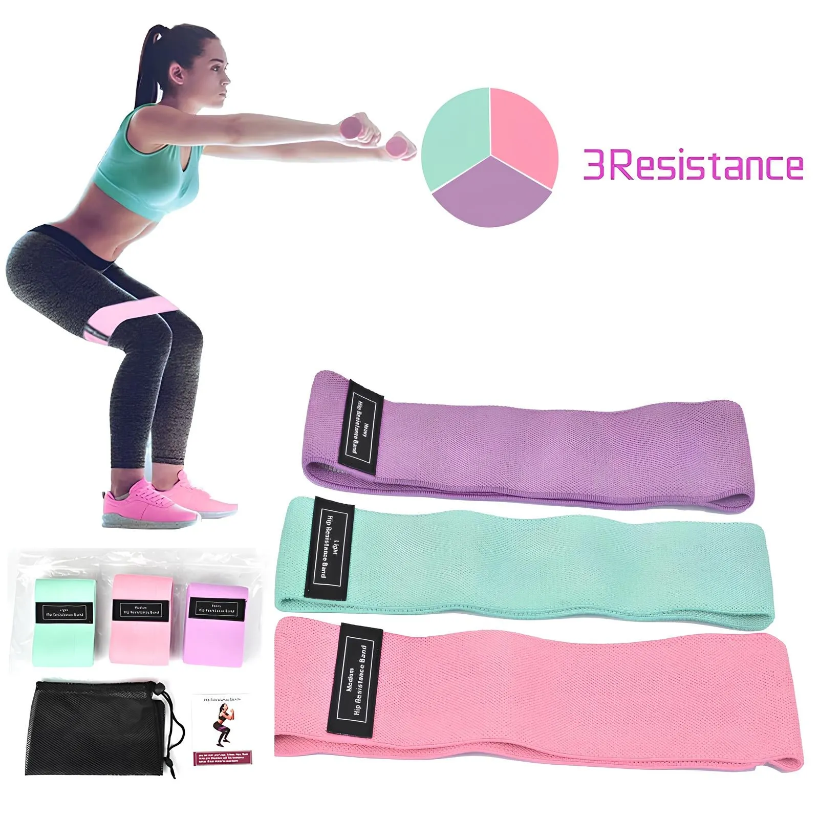 Resistant Stretch Band (3 in 1-Hip)