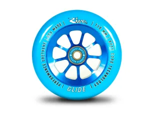 River Wheels Natural "Sapphire" Glides 110x24mm - Blue On Blue (Pair)