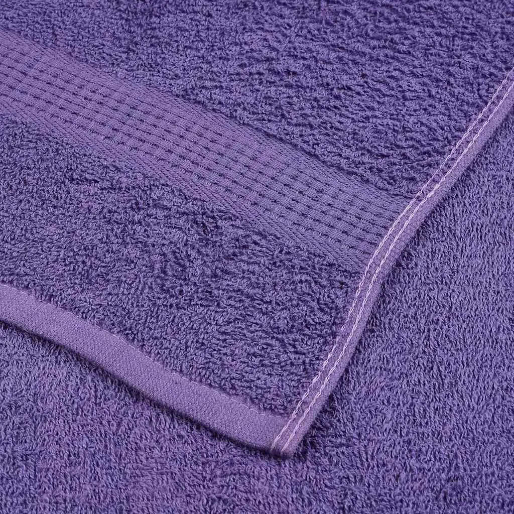 Sauna Towels 4 pcs Purple 80x200 cm 360 gsm 100% Cotton