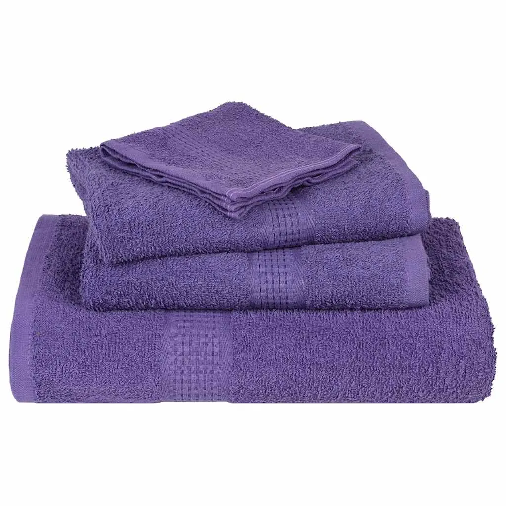 Sauna Towels 4 pcs Purple 80x200 cm 360 gsm 100% Cotton