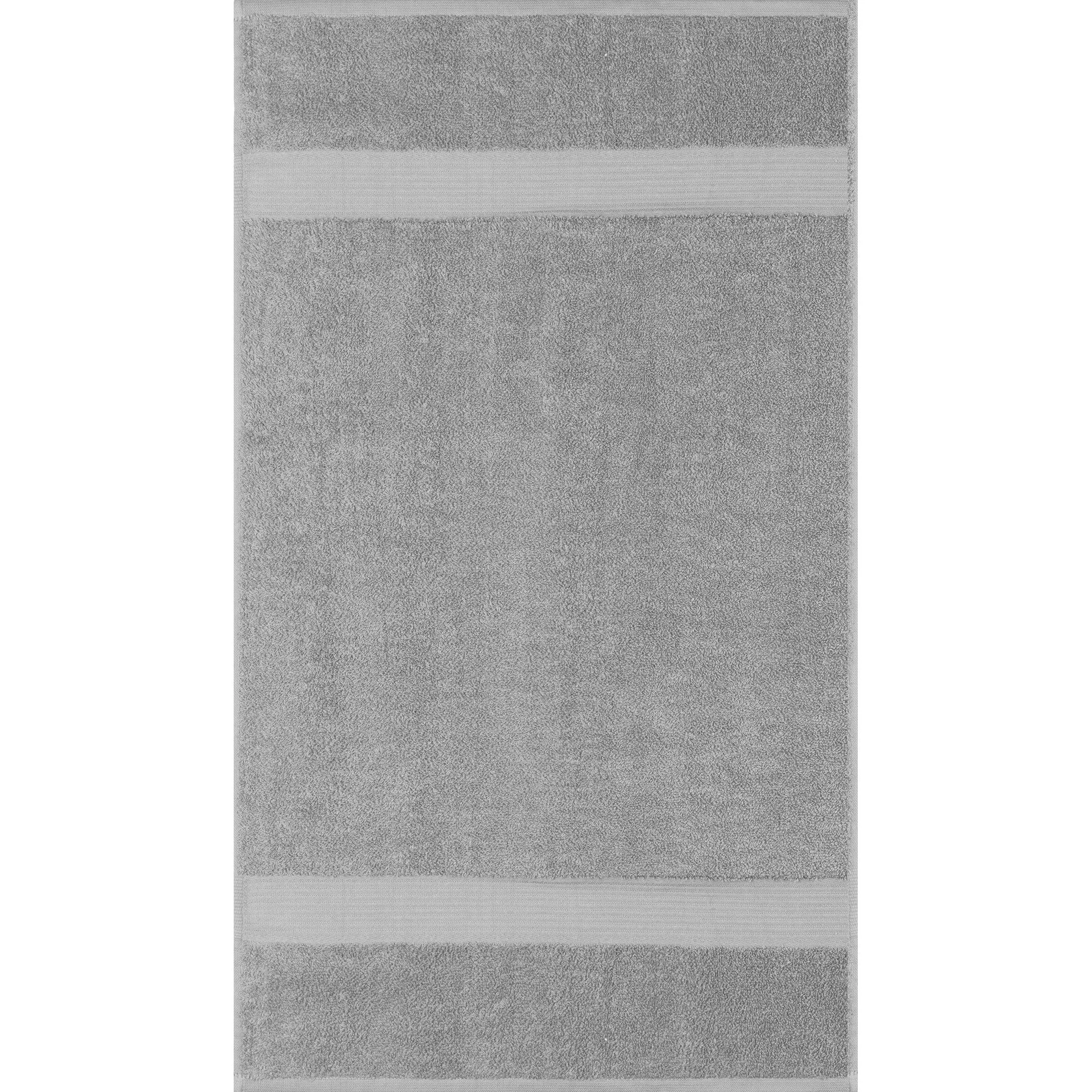 Silver Dobby Border Allure Hand Towel  16x28" 1pc