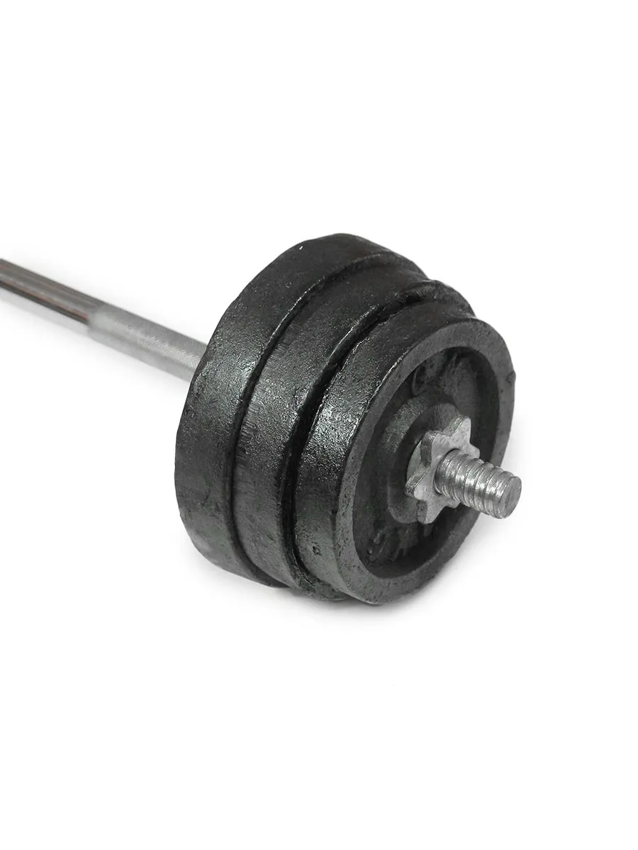 Solid Barbell Set With 3ft Rod - 24kg / 32kg / 40kg