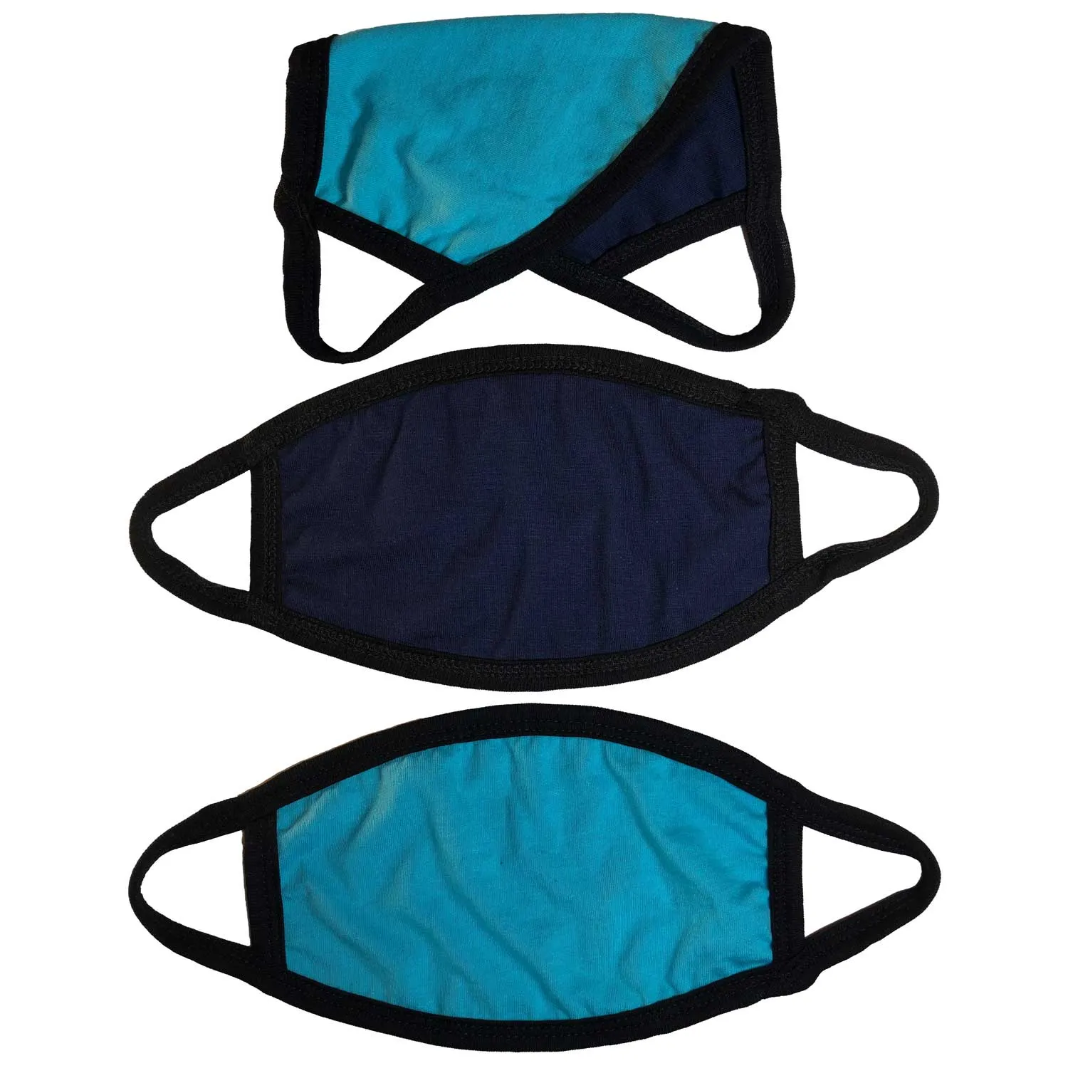 Solid Threads 3 Layer Reversible Facemask with Ear Loops