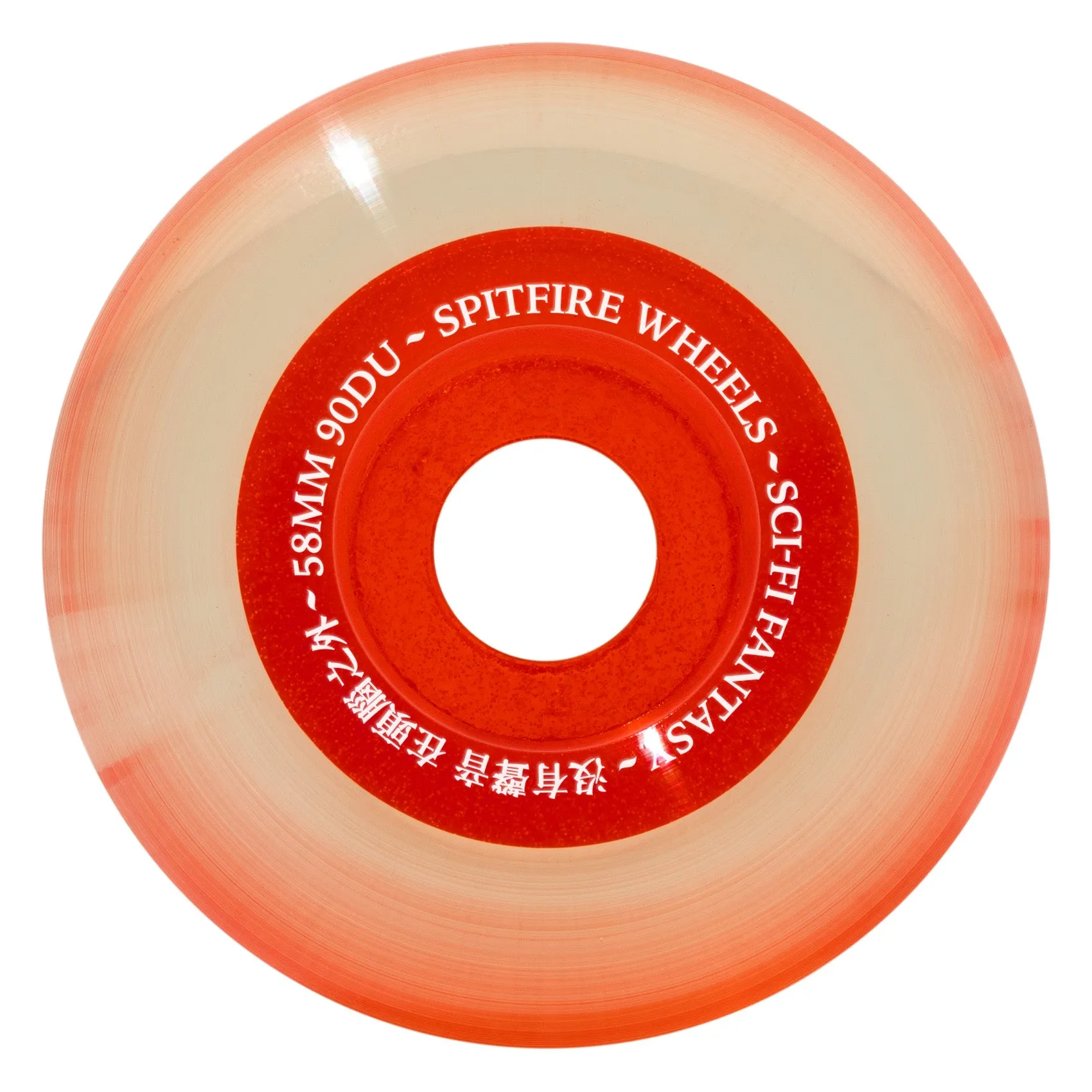 Spitfire Wheels x Sci-Fi Fantasy Sapphire Orange 58mm 90a