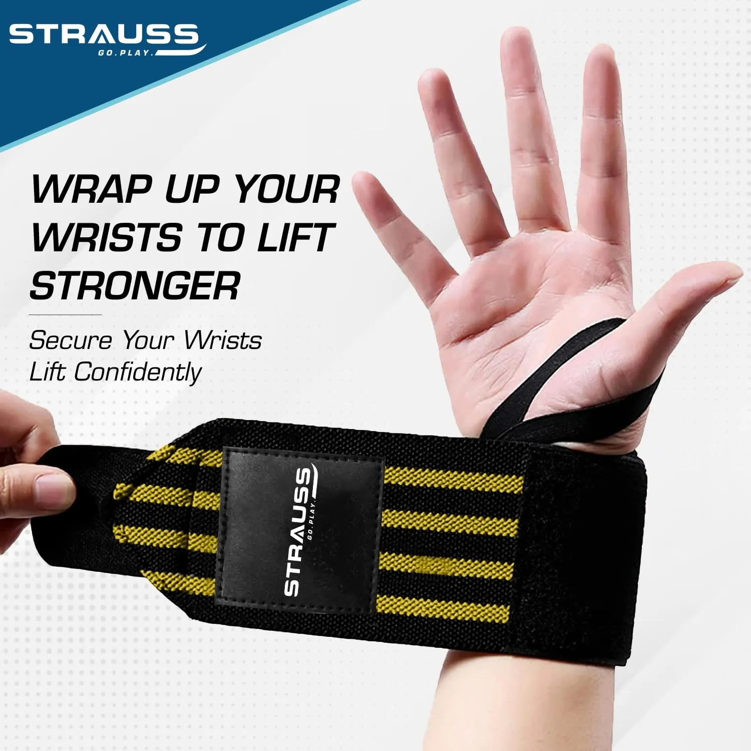 Strauss WL Cotton Gym Support, (Yellow)