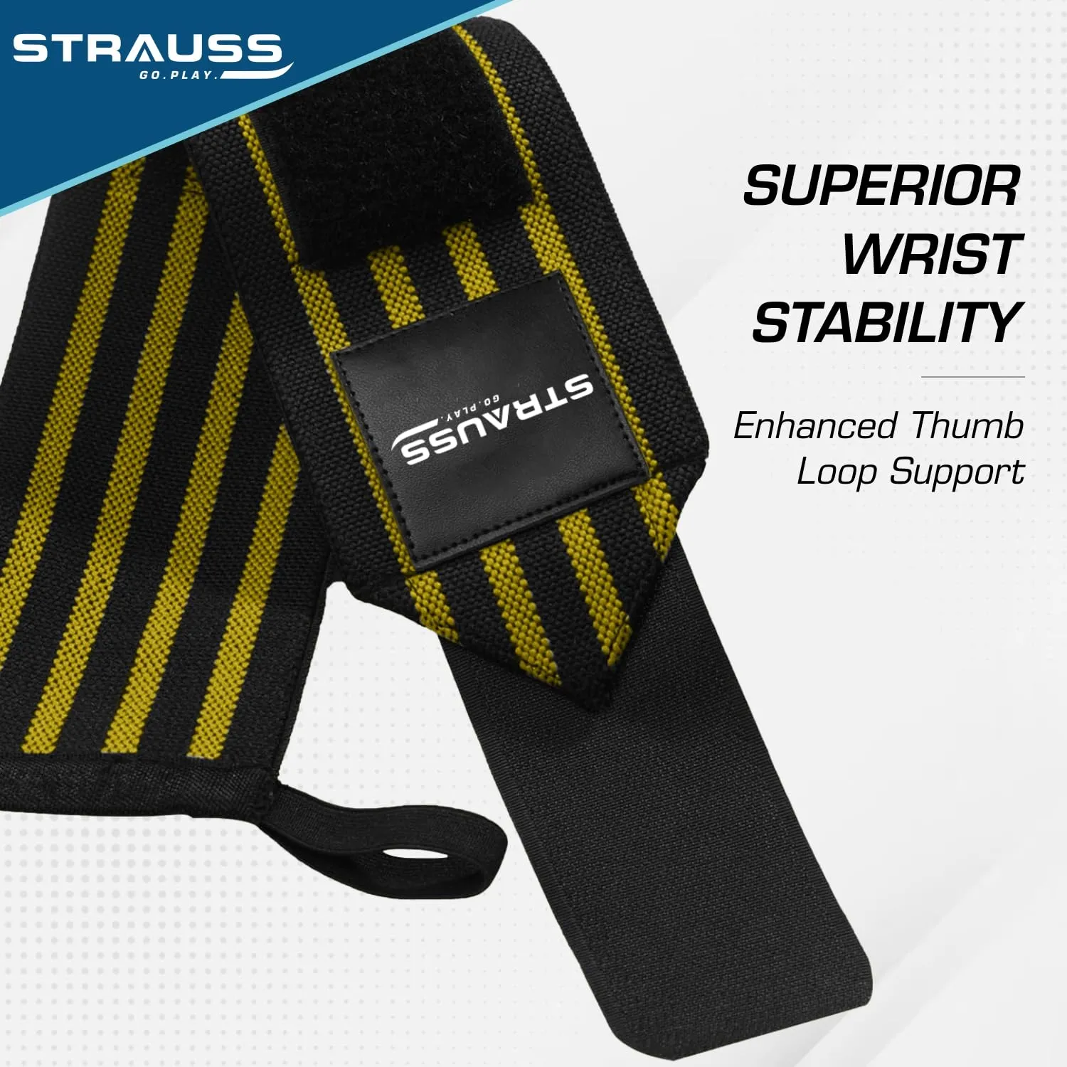 Strauss WL Cotton Gym Support, (Yellow)