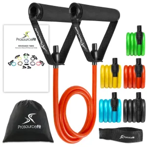 Tube Resistance Bands Set with Attached Handles