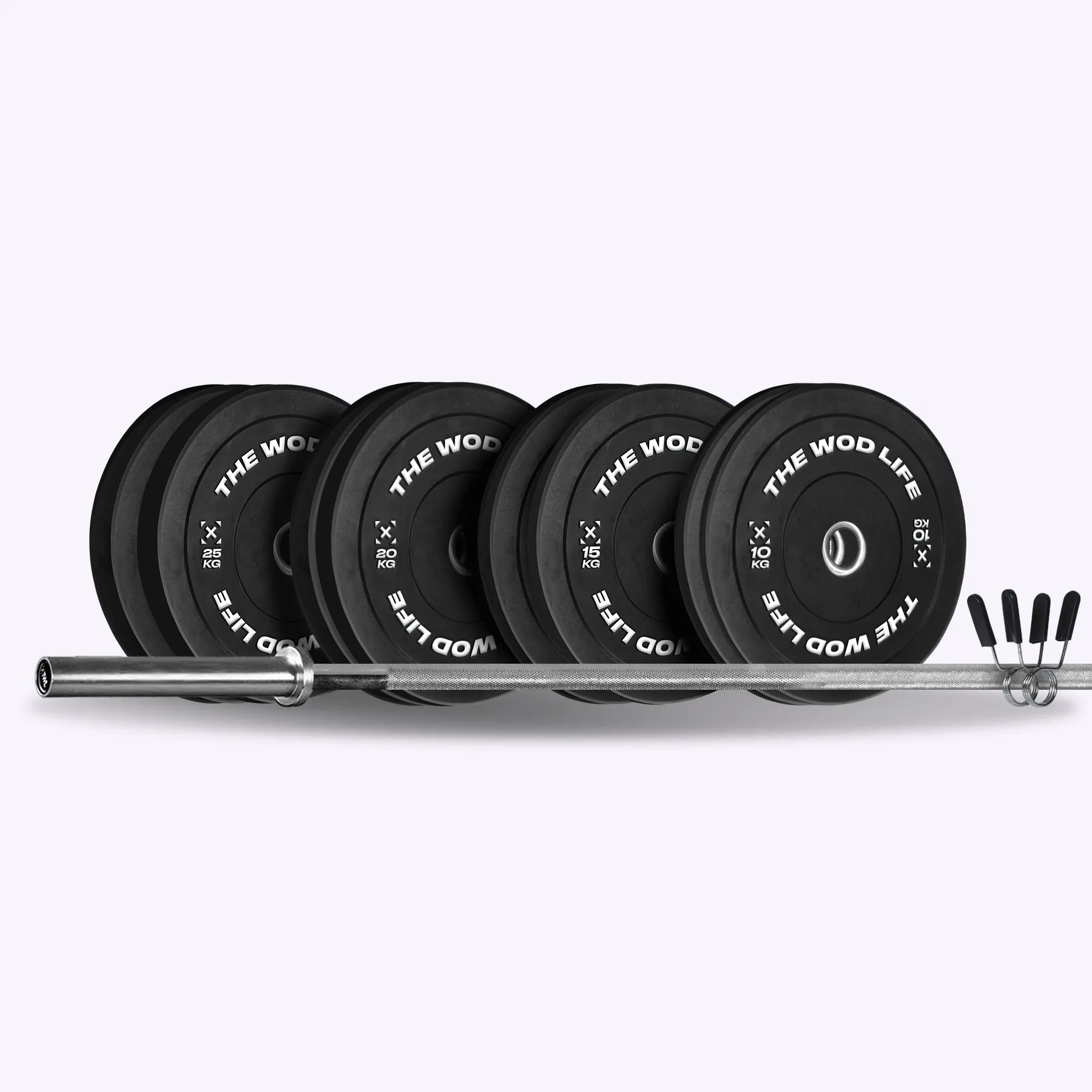 TWL - Men's 160Kg Everyday Barbell and Bumper Plate Package 2.0 [PRE-ORDER]