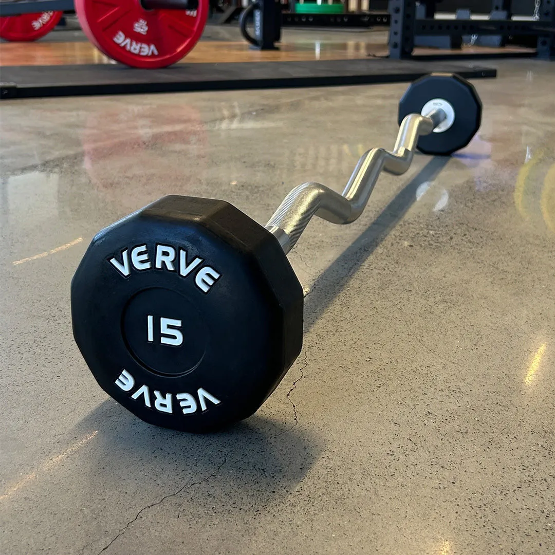 VERVE - PU Fixed Curl Barbells